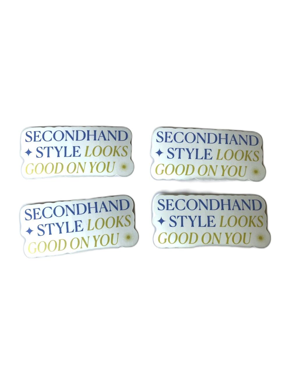 Poshmark Stickers Secondhand Style Looks Good on You Set of 4 Posh Swag